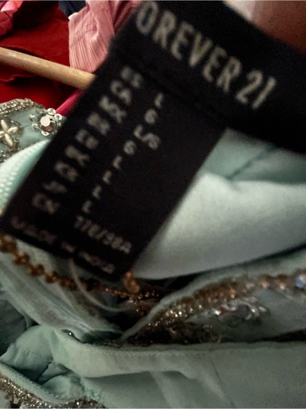 Forever 21 Mint Green Beaded Maxi Dress - Picture 5 of 5